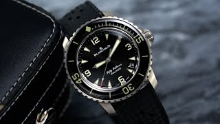 A World-Class Luxury Dive Watch Now with A Smaller Case - Blancpain Fifty Fathoms 5010 Titanium