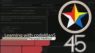 JavaScript Basic 45: The pop() Method | FreeCodeCamp | JS Algorithms and Data Structures