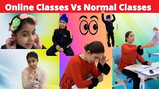 Online Classes Vs Normal Classes | RS 1313 VLOGS | Ramneek Singh 1313
