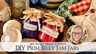 Craft With Me: DIY Primitive Jelly Jam Jars