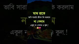 মাঝরাতে ভাবি সারাটা জীবন কি করলাম #shorts #viral #whatsappstatus #shortvideos