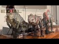 GIGANOTOSAURUS, REXY and SPINOSAURUS 1/20 scale super Articulated.