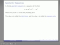 geometric sequences