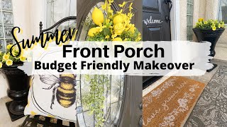 FRONT PORCH MAKEOVER | SUMMER FRONT PORCH | BUDGET FRIENDLY DECORATING IDEAS | Monica Rose