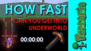 Terraria - How Fast Can You Get To The Underworld with Copper Pickaxe ?