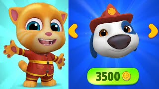 My Talking Tom Friends all Friends Fireman outfits Gameplay Android ios