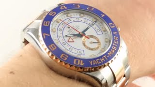 Two-Tone Rolex Yacht-Master II 116681 Luxury Watch Review