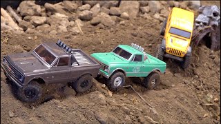 INDOOR 4x4 TRAIL PARK DiRT TRACK MINI TRUCK COMPETITION (PT 1)
