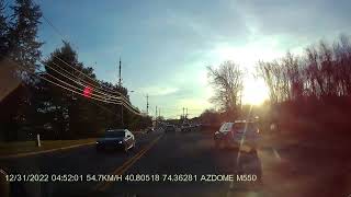 Car accident on 12-30-2022 around 3:46 to 3:59 pm at River Rd, East Hanover NJ. FRONT CAM