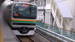 JR高崎線E231系1000番台、E233系3000番台　連結・切り離し映像