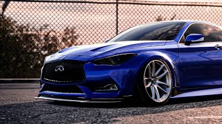 STANCE INFINITI Q60 REDSPORT X BAGGED  MITSUBISHI EVO BONES Loosescrew (NFS HEAT)