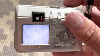 Pentax Optio S40 retro digital photocamera test and review