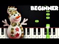 We Wish You A Merry Christmas | BEGINNER PIANO TUTORIAL + SHEET MUSIC by Betacustic