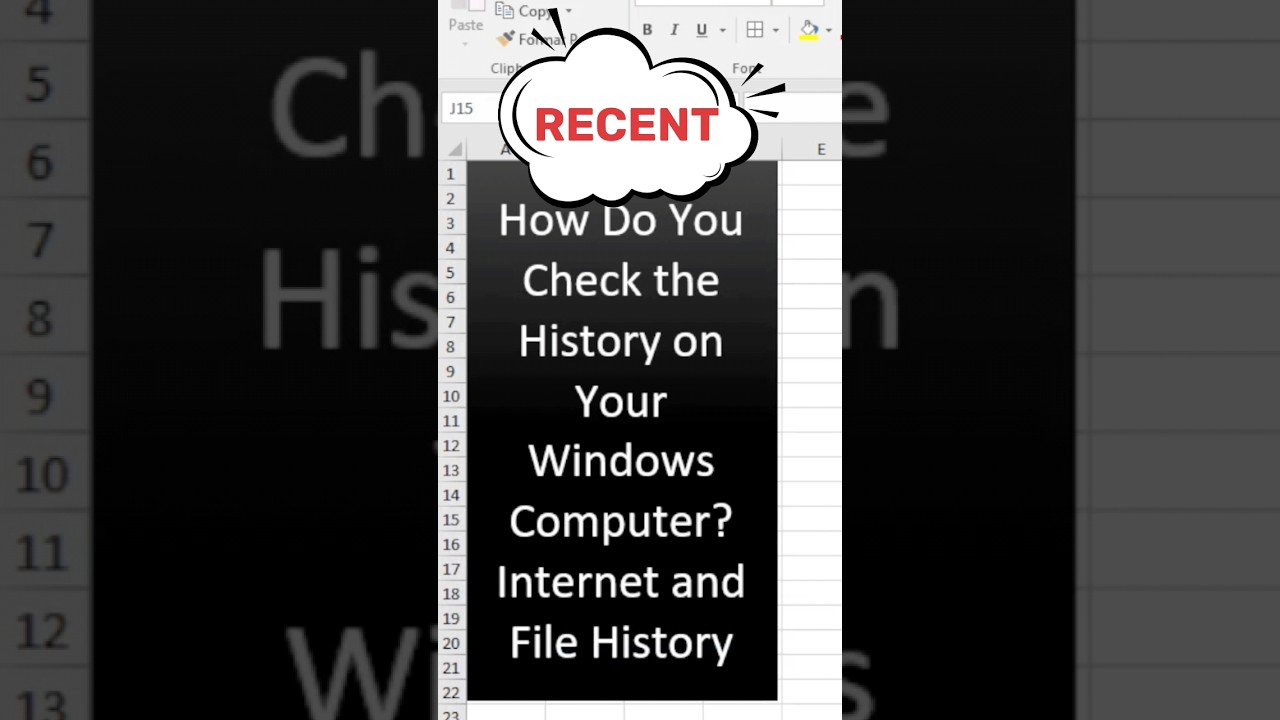 Checking Your Windows Computer History – Internet and File History Guide