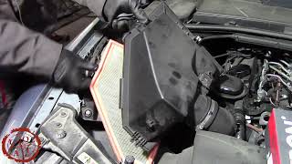 BMW  320D oil filter and air filter replacement（宝马320D发动机保养机油及过滤器更换)