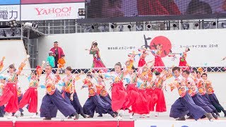 [4K] 高松よさこい連　高知よさこい祭り 2018 全国大会 (中央)