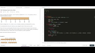 Leetcode 1547. Minimum Cost to Cut a Stick