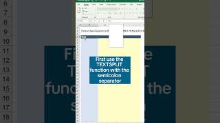 Convert text to table in excel  #excel #convert  #exceltips #exceltricks #spreadsheet