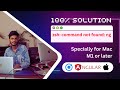 Mac M1 or Later 100% Solution | zsh: command not found: ng or ng: command not found