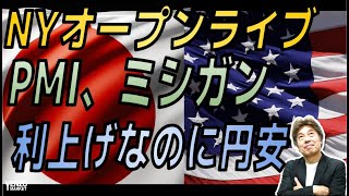 【NYオープンライブ】利上げなのにドル円上昇、ユーロドル、ポンドドルもレジスタンスブレーク