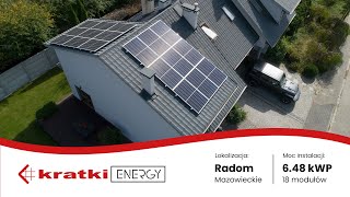 Instalacja paneli fotowoltaicznych u dwóch sąsiadów - każda o mocy 6.48 kWp | www.kratkienergy.com