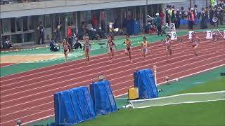 えひめ国体・陸上競技／少年女子B100m予選6組3着＋6