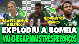 ASSINOU! NEGÓCIO FECHADO NO PALMEIRAS, (LEILA E ABEL) VAMOS FECHAR COM MAIS TRÊS REFORÇOS.