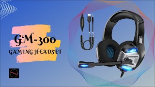 GM-300 BUDGET GAMING HEADSET WITH NOISE-CANCELING MIC || UNBOXING