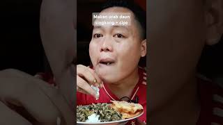 Makan sama urab Daun singkong + cipe #makanapahariini #shortvideo