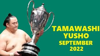 Tamawashi Yusho September 2022, 13-2, Outstanding Performance Prize, All Bouts