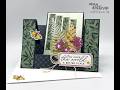Moonlit Fern & Flora Triple Faux Step Thank You Card