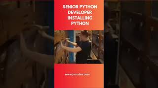 Senior Python developer installing #python #shorts #coding