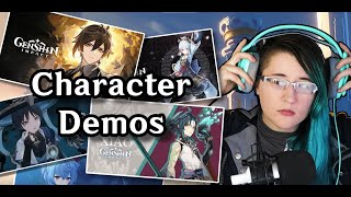 First Reactions To All Character Demos Of Genshin Impact(Up To Mika)