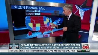 Debate battle moves to toss up states