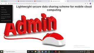 A Lightweight Secure Data Sharing Scheme for Mobile Cloud Computing - PYTHON