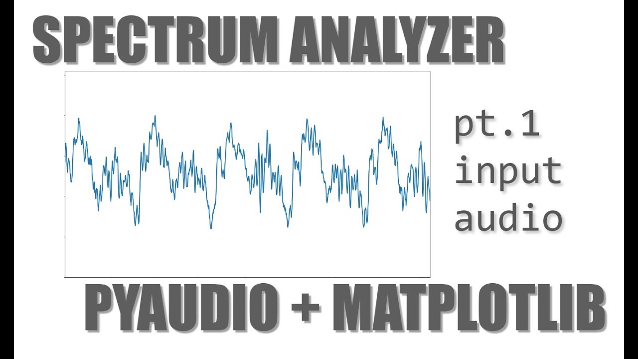 Let S Build An Audio Spectrum Analyzer In Python Pt 1 The Waveform