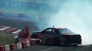 Fail \u0026 Crash| 4th round Drift Masters GP Tor Poznań 2015 HD Crash, Fail