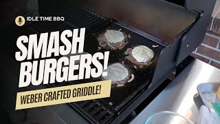 Onion Smashburgers on the Weber Crafted Griddle