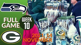 🏈Seattle Seahawks vs Green Bay Packers Week 10 NFL 2021-2022  Game | Football 20
