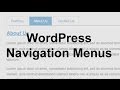 WordPress Navigation Menus (Theme Development)