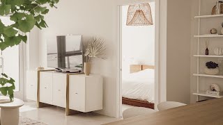 My NEW Cozy Minimalist Bedroom & Bathroom Makeover | Designing My Hooga Home - Part 4