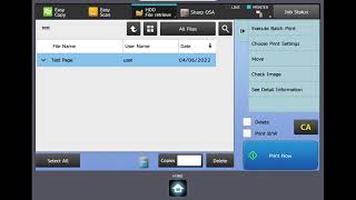 Sharp: How to Retrieve a Secure Print