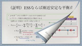 【ゲーム理論応用】 進化ゲーム理論入門第4回 -漸近安定な平衡点とESS-