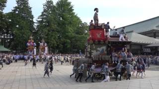 各町山車･屋台による総踊り　そして出発　成田山大本堂前　成田祇園祭2017 最終日　00015