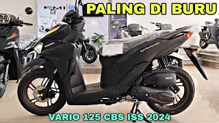 VARIO 125 CBS ISS 2024 WARNA MATTE BLACK PALING DI BURU 🔥🔥🔥