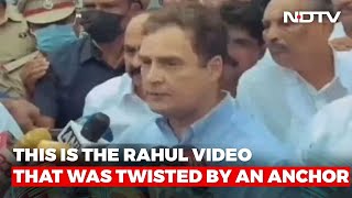 Watch: The Rahul Gandhi Video That Zee Anchor Faked