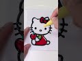 헬로키티😻그리기 글라스데코 how to draw sanrio hellokitty with glass deco shorts