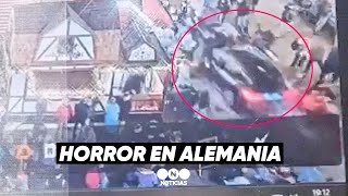 ATROPELLO MASIVO en un MERCADO NAVIDEÑO de Alemania - Telefe Noticias