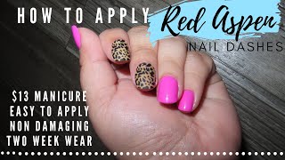 How to Apply Red Aspen Nail Dashes