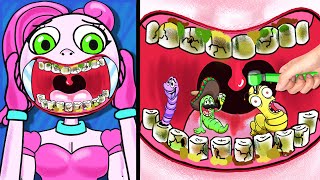 Mommy Long Legs has tooth decay - Stop Motion Paper | Yul Channel #25
